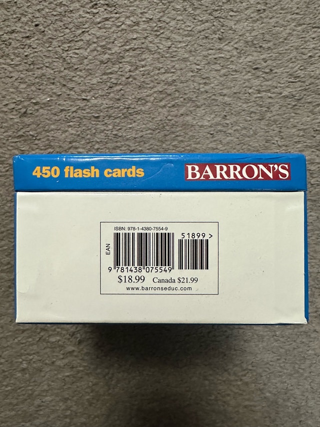 50% Off: Barron's MCAT Flashcards - photo 3