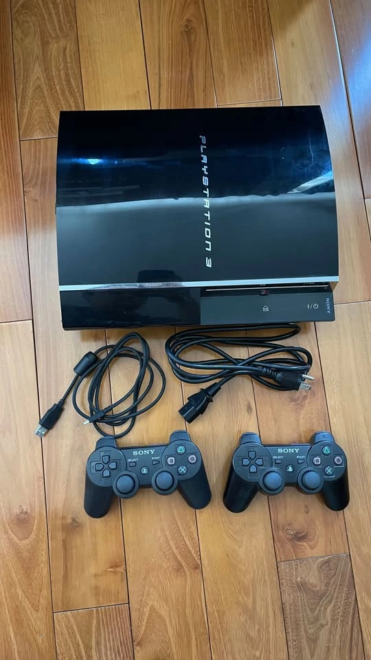 PS3 Console with Games and Controllers - photo 2