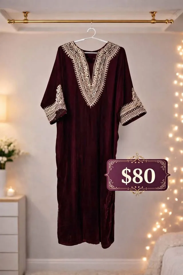 Velvet kaftan