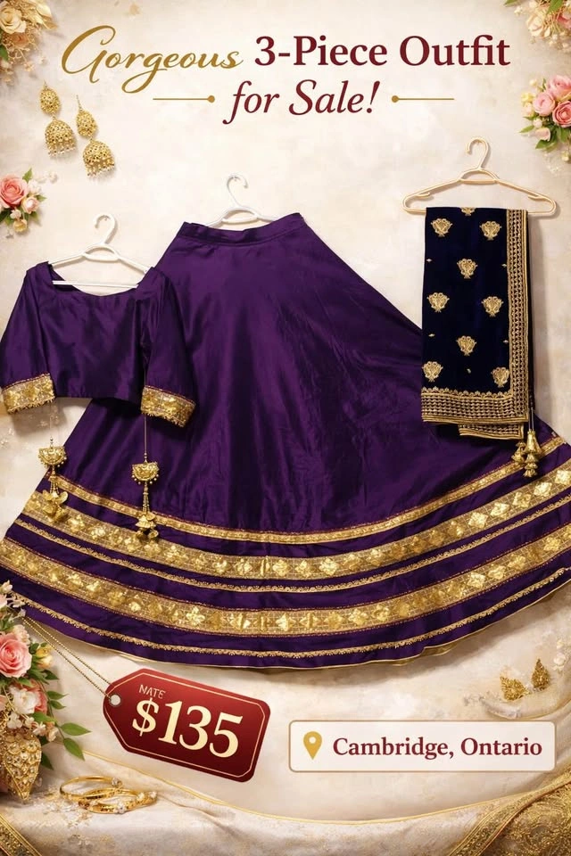 Purple lehenga