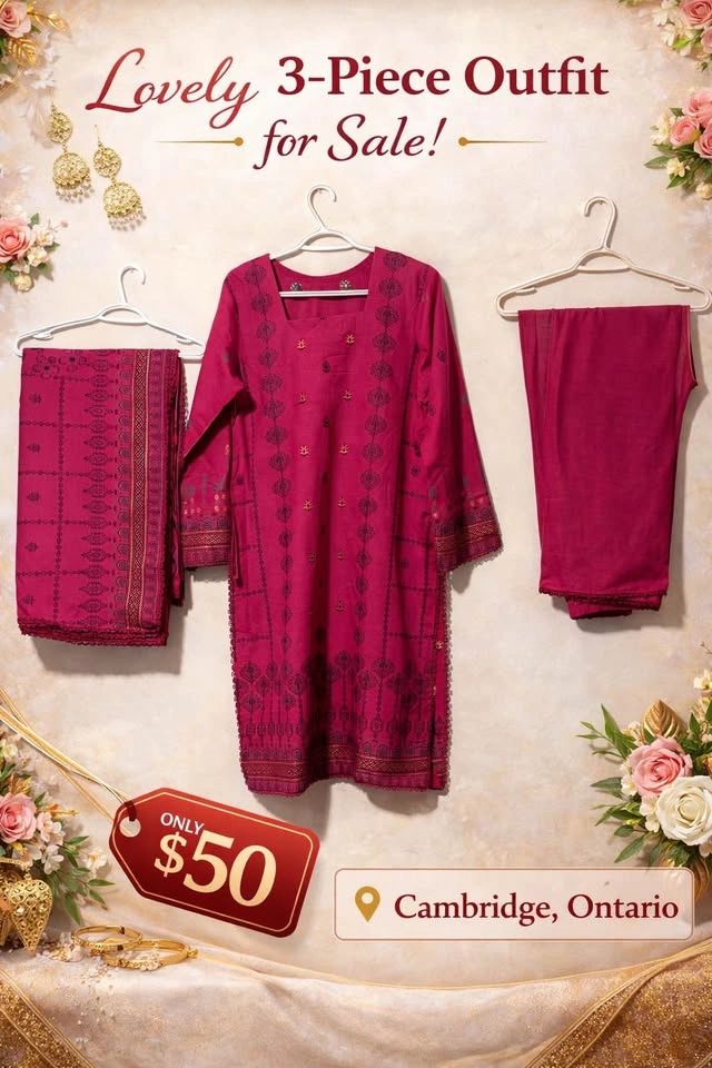 Khaddar pink suit