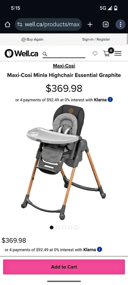 Maxi cosi - minla highchair