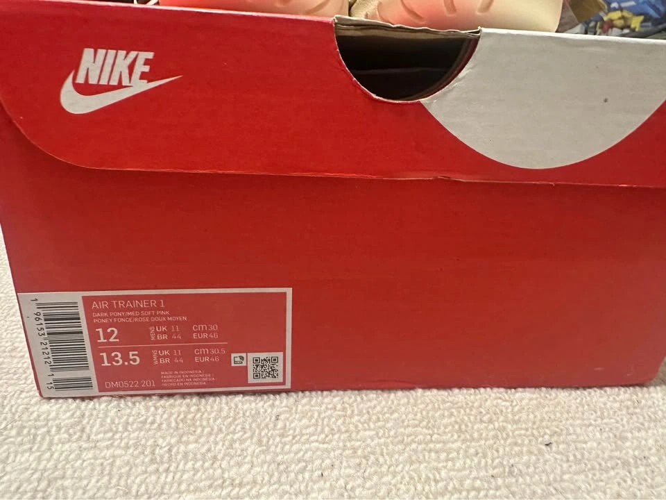 Nike Air Trainer 1 Dark Pony Soft Pink Men's Size 12 - photo 2
