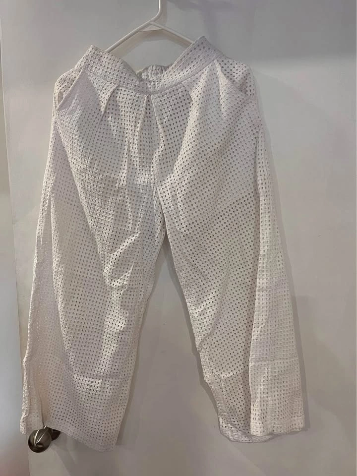 Marciano by Guess White Eyelet Wide Leg Pants - photo 2