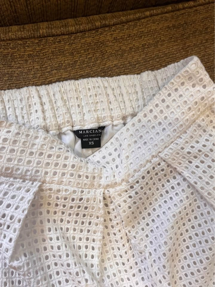 Marciano by Guess White Eyelet Wide Leg Pants - photo 4