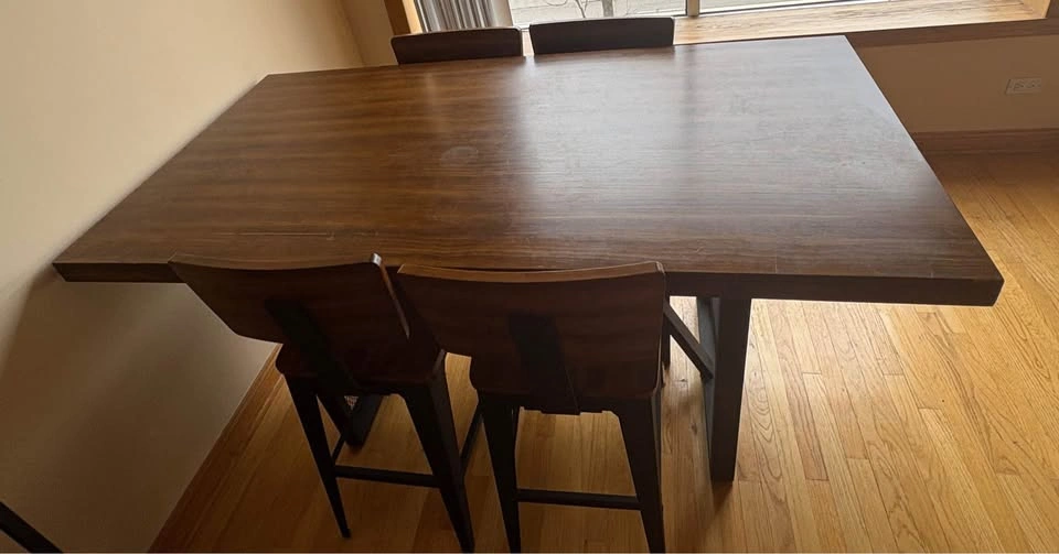 IKEA Desk, Chair, Dining Table, L-Shaped Couch - OBO - photo 3
