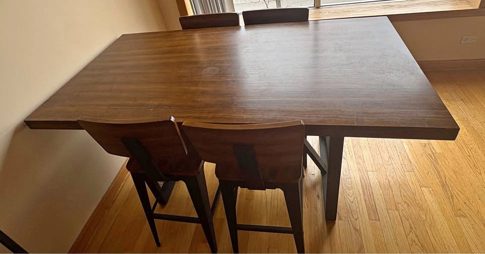 Industrial Modern Dining / Drafting Table (Open to Best Offer)