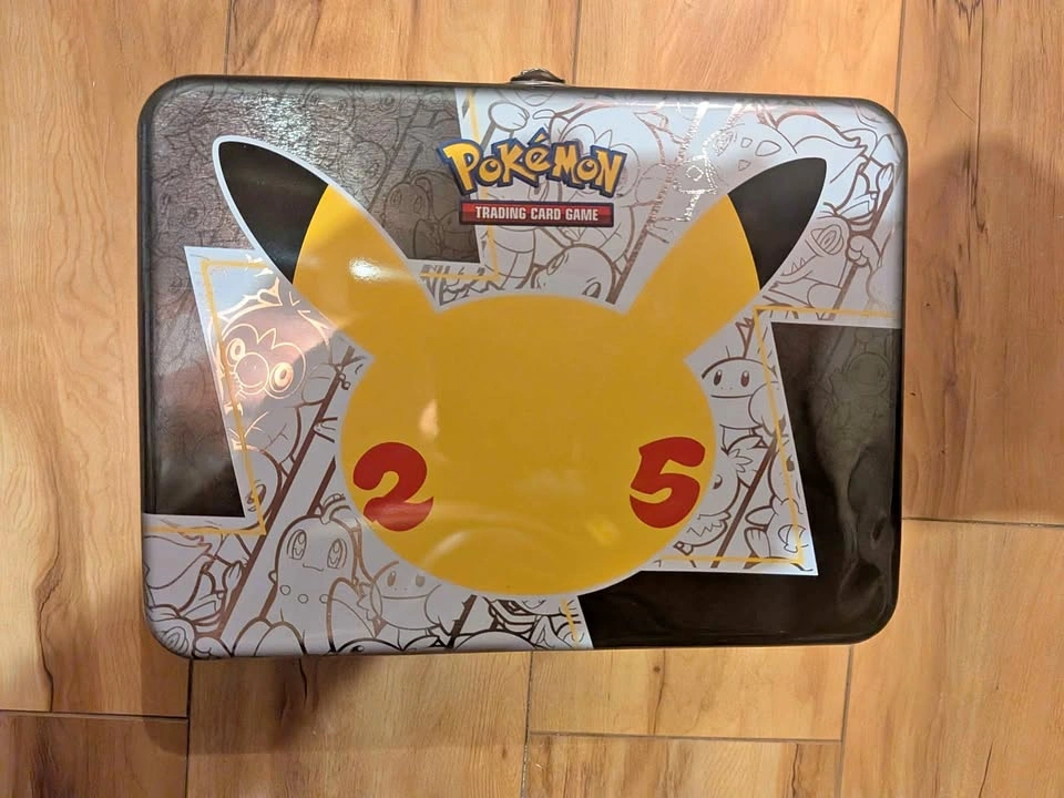 Pokémon 25th Anniversary Pikachu Collector Chest Tin