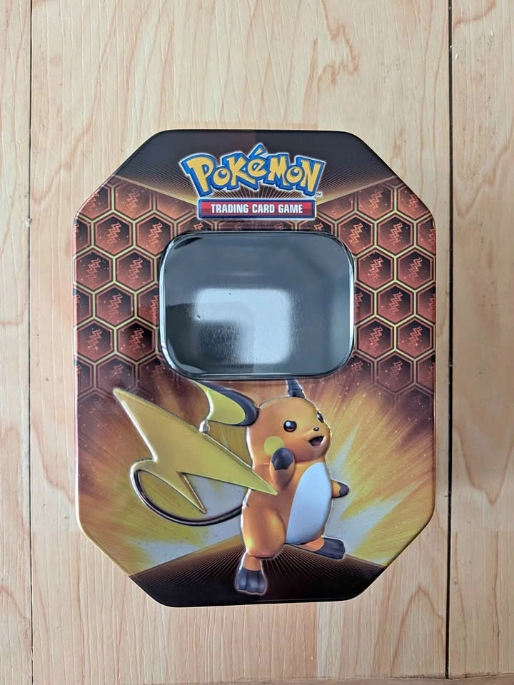 Empty Raichu Pokemon Trading Card Game Hidden Fates Tin