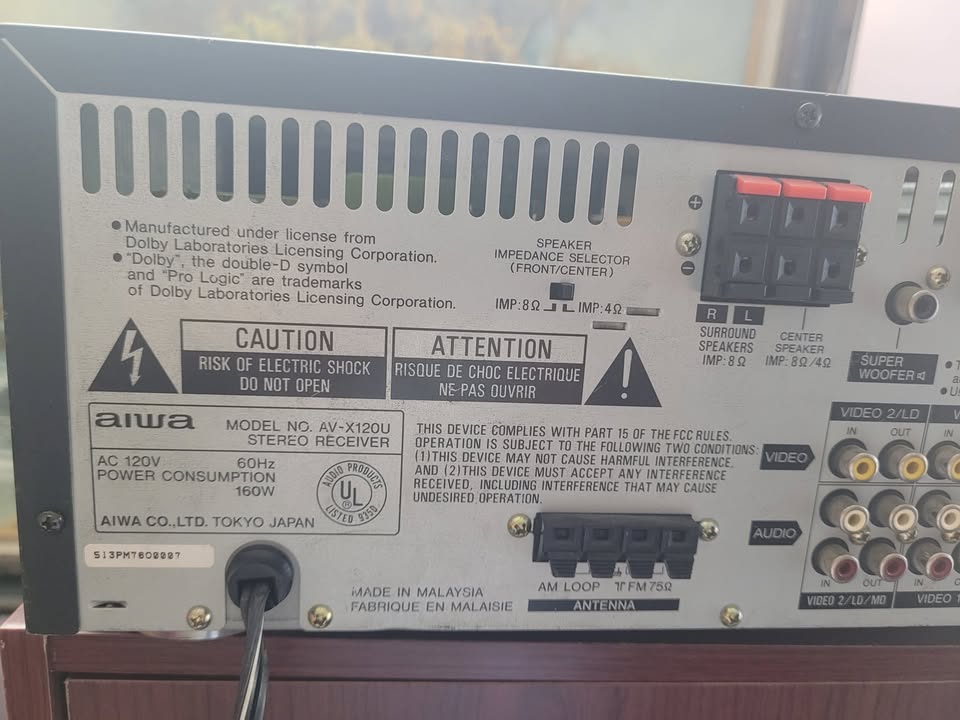 AIWA STEREO RECEIVER AV-X120 SURROUND - photo 3