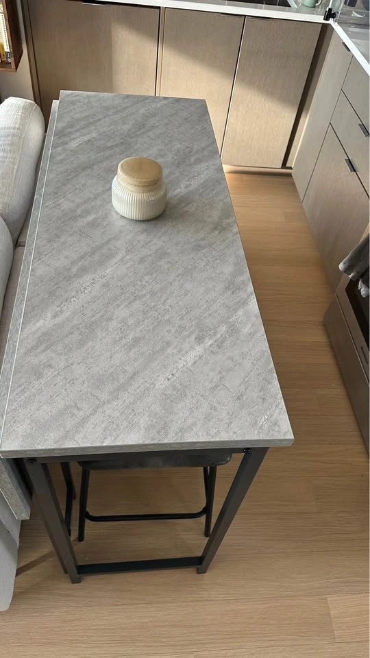 Grey Table - Drop Leaf Table - photo 3