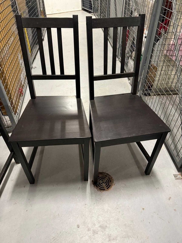 IKEA STEFAN DINING CHAIRS (4)