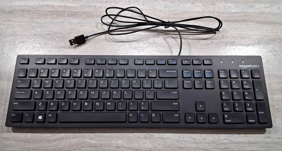 Amazon Basics Wired QWERTY Keyboard