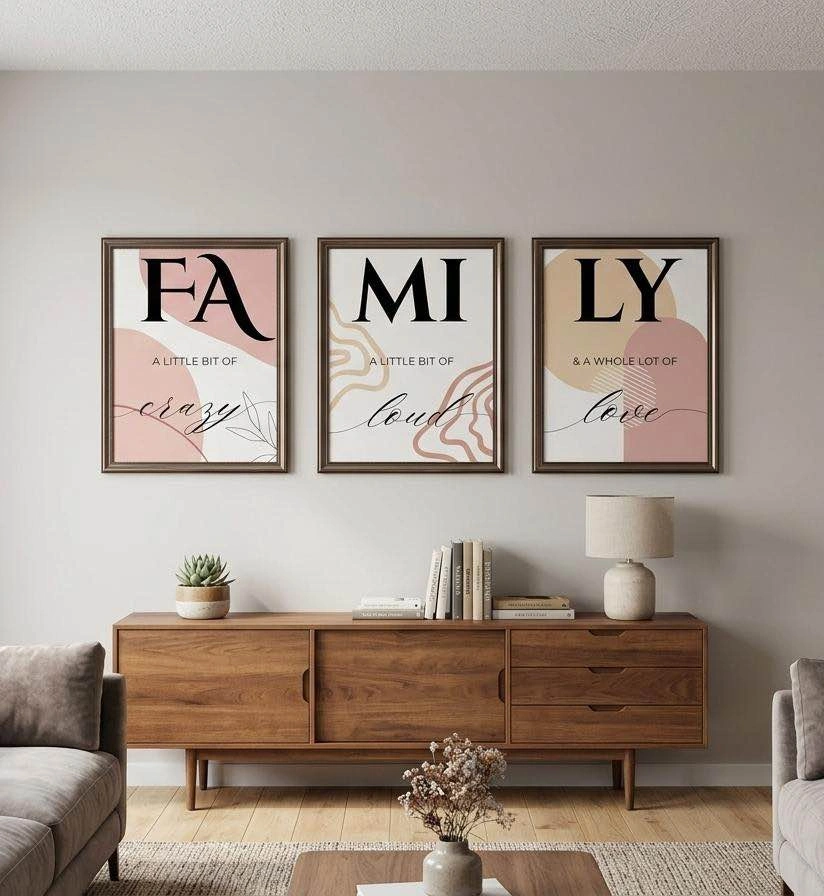 Family Set of 3 Framed Wall Art - photo 2