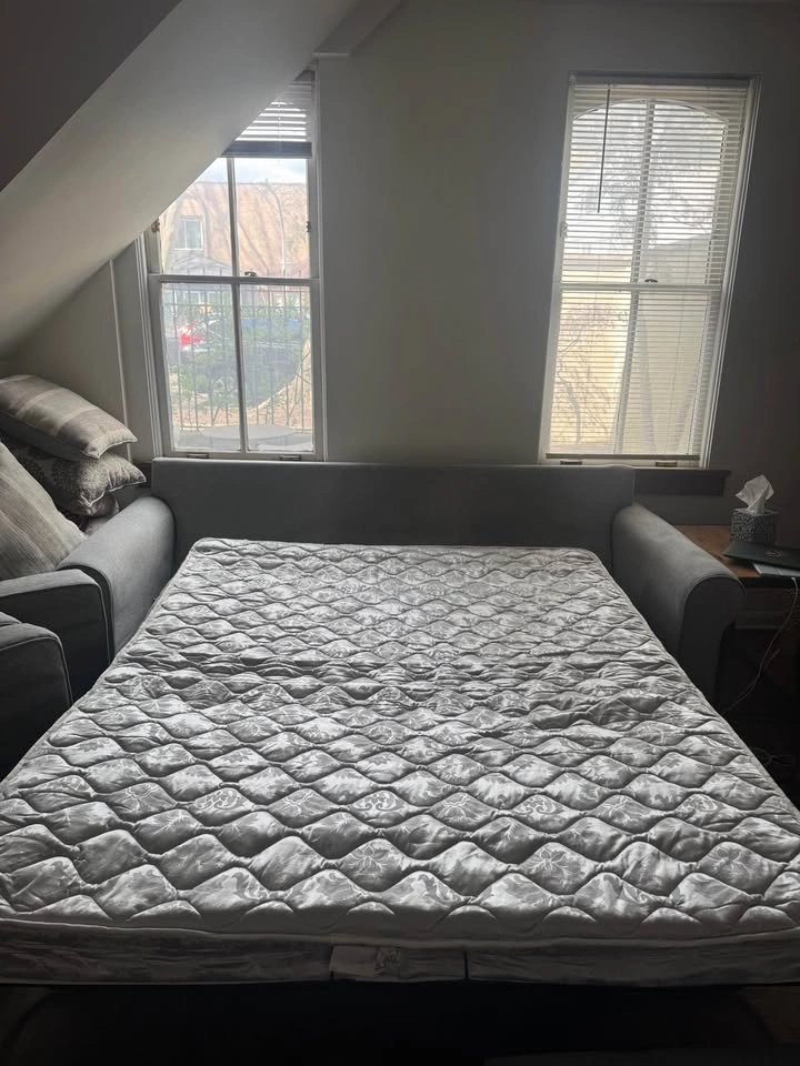 Comfy Gray Sleeper Sofa (Pull-Out Couch) - photo 2
