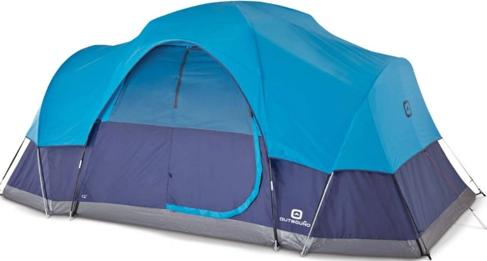 Outbound 3-Season, 8-Person Camping Dome Tent with Rain Fly & Ca