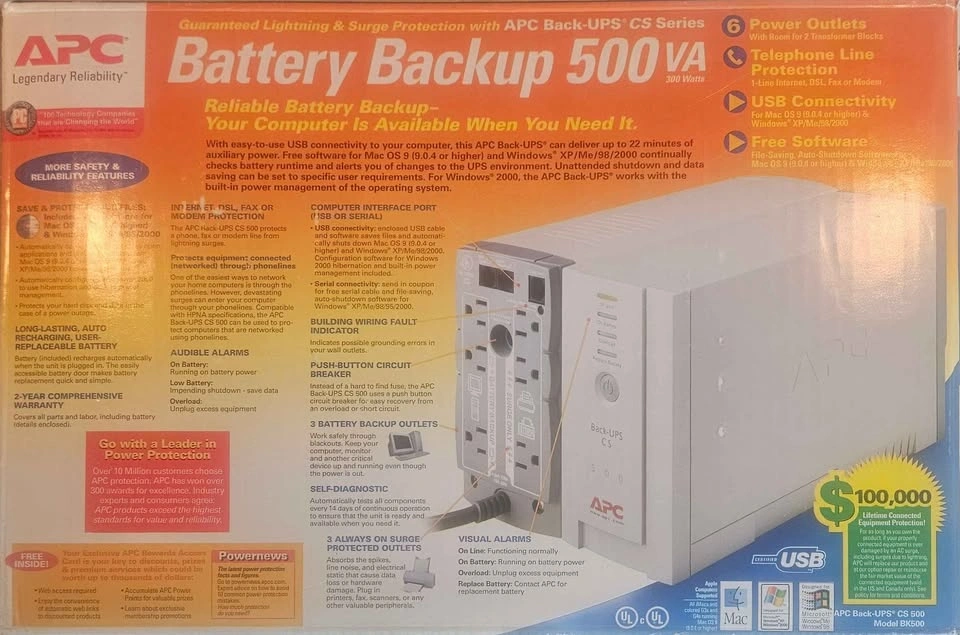 ACP Battery Backup 500VA Brand New - photo 2