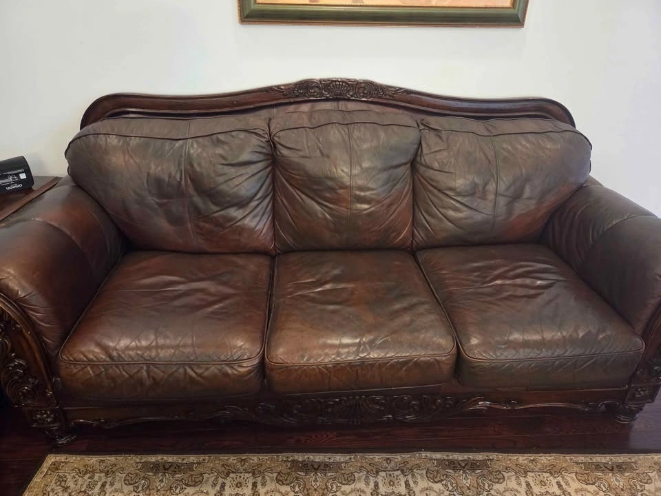 Genuine Leather Sofa Set - photo 2