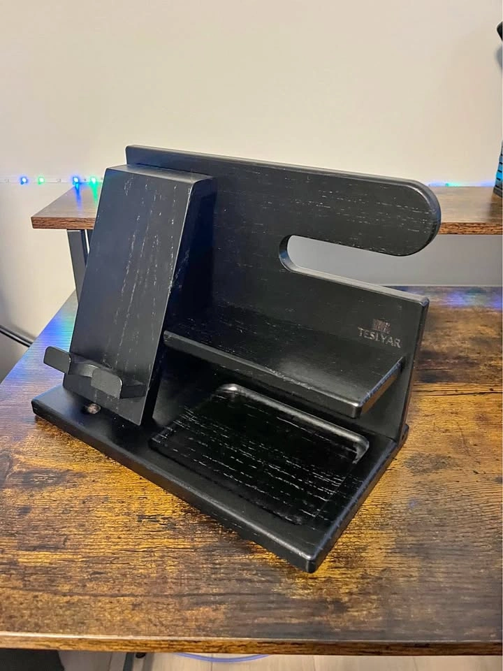 TESLYAR Wood Phone Docking Station