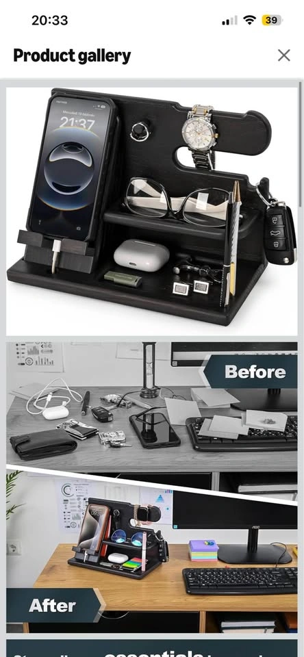TESLYAR Wood Phone Docking Station - photo 3
