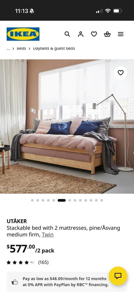 IKEA Utaker Stackable Bed with 2 Mattresses - photo 5