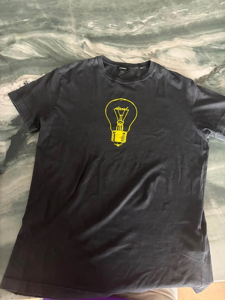 DIESEL Light Bulb T-shirt In Black - photo 3