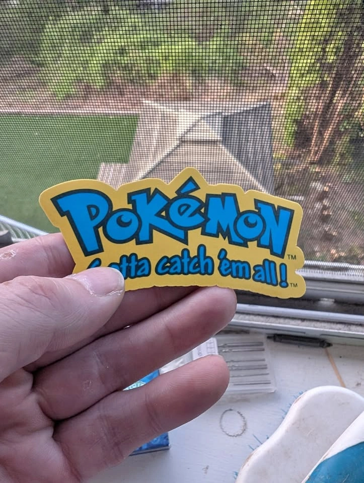 4" Retro Pokémon Logo Stickers - Gotta Catch 'Em All Decals