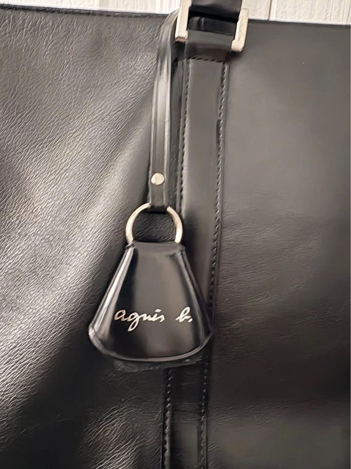 Agnès b. Voyage Black Genuine Leather Tote Bag - photo 2
