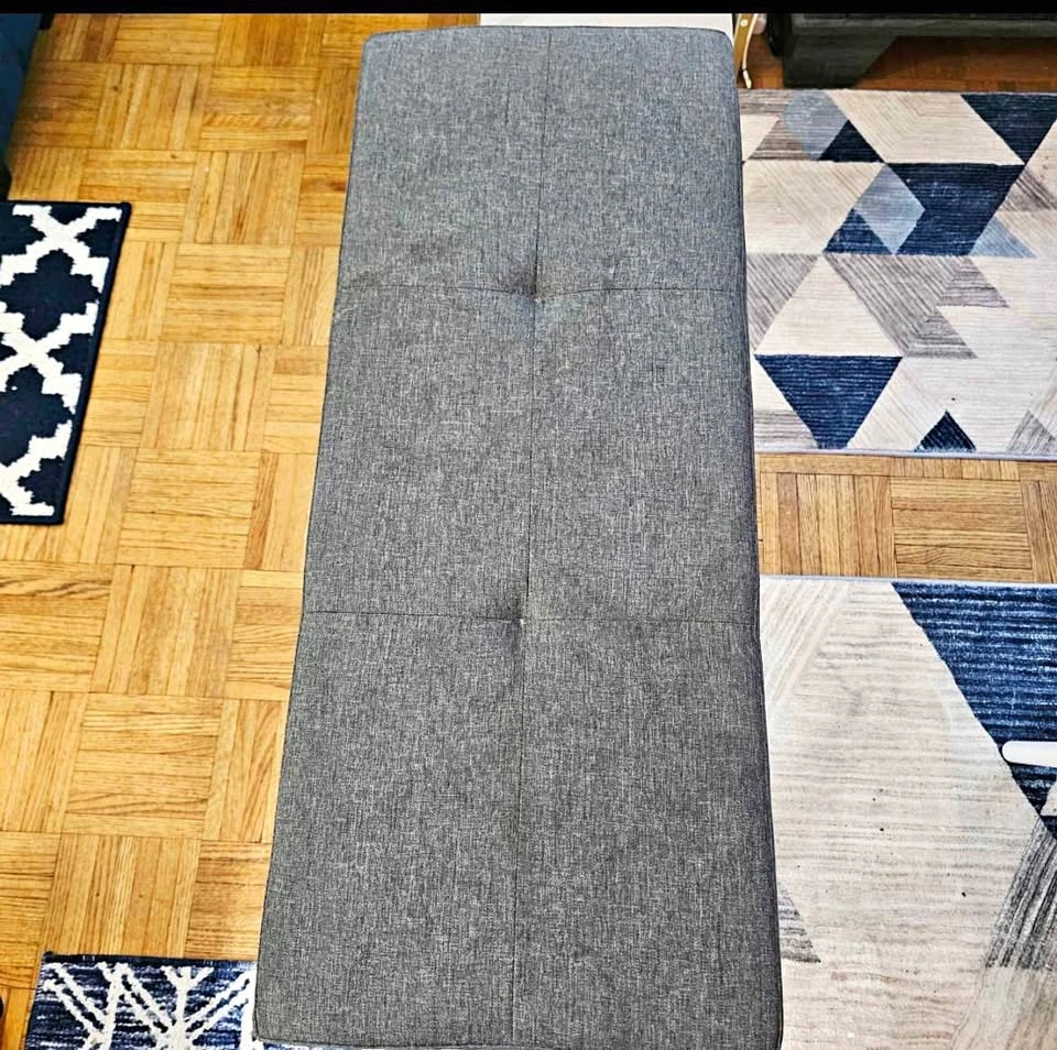 Shoe rack with bench cushion