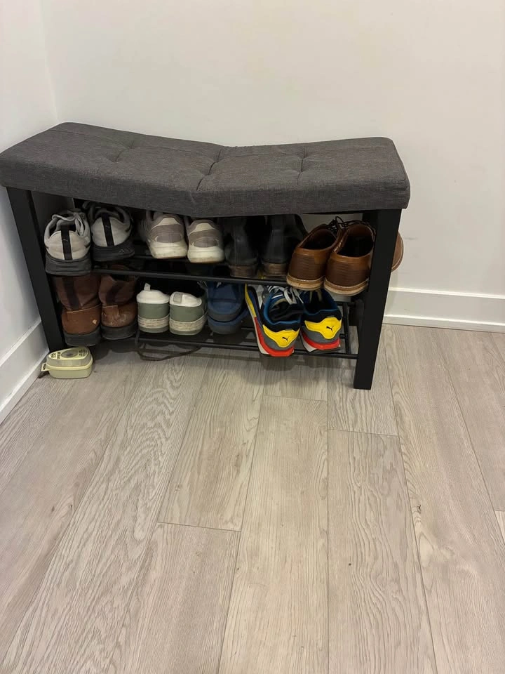 Shoe rack with bench cushion - photo 2