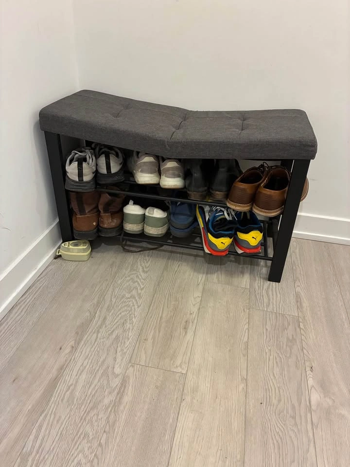 Shoe rack with bench cushion - photo 3