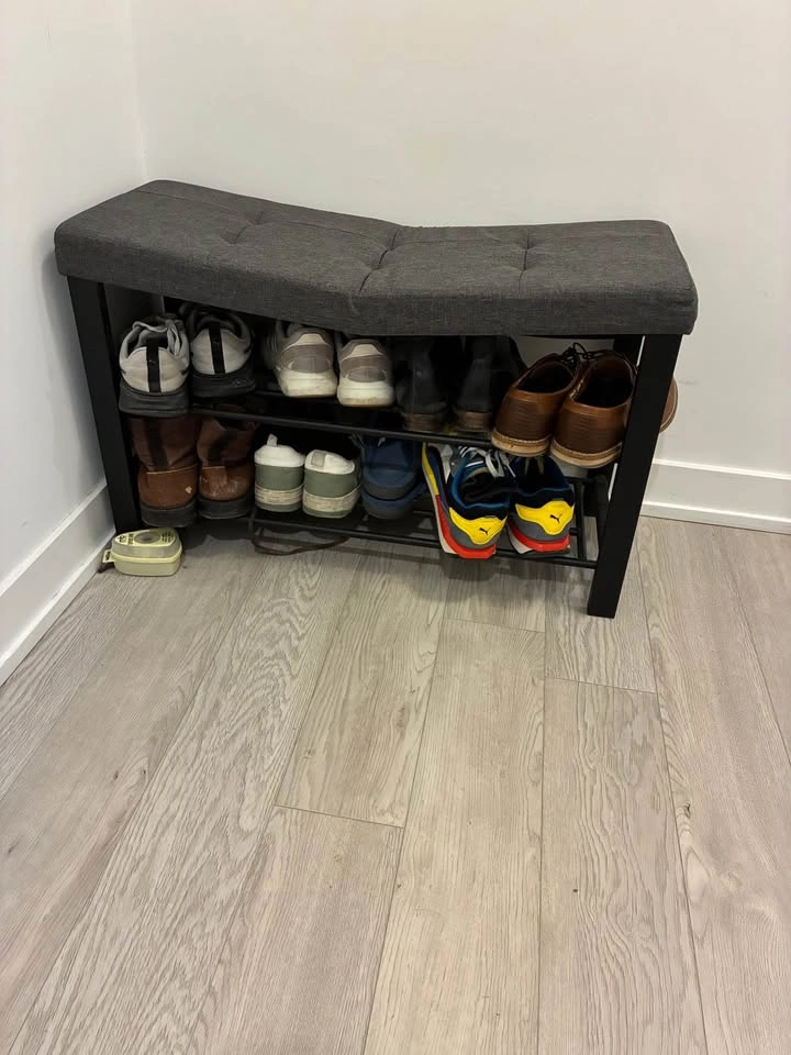 Shoe rack with bench cushion - photo 4