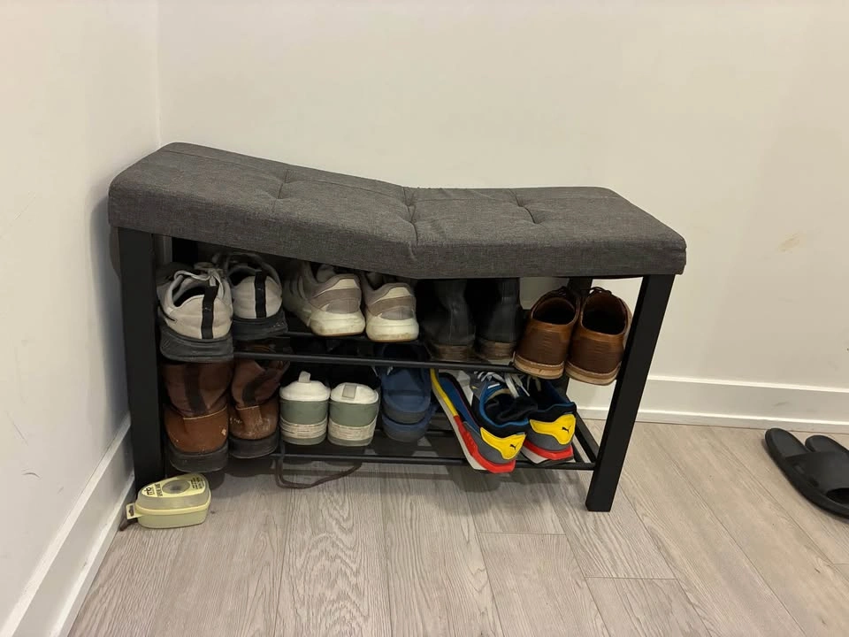 Shoe rack with bench cushion - photo 5