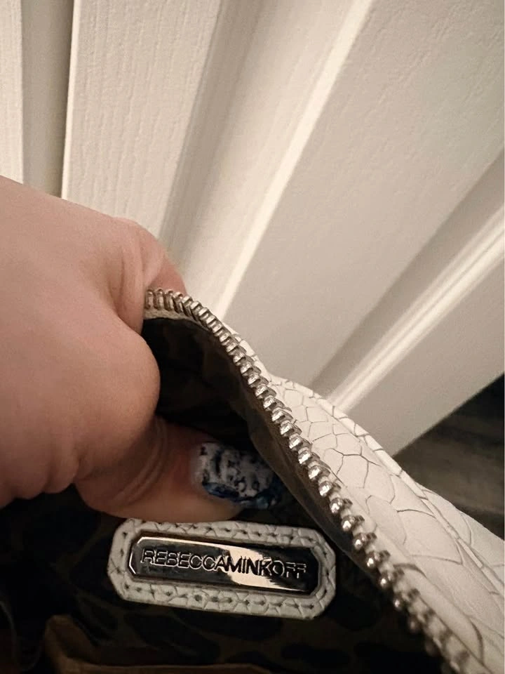 Rebecca Minkoff White Snake Embossed Mini MAC Crossbody - photo 5