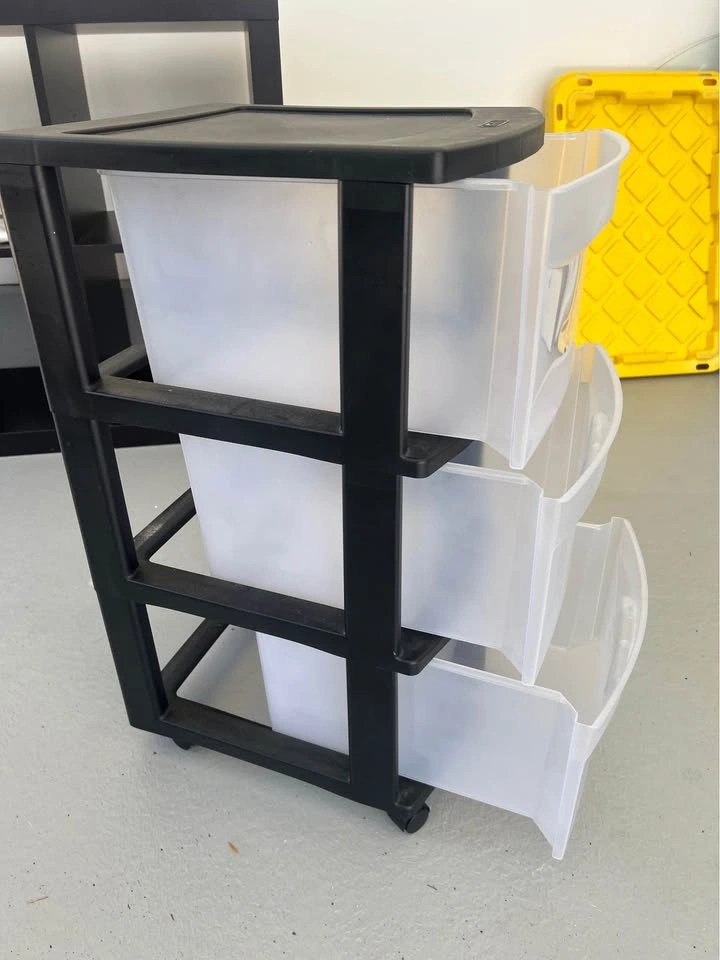 Drawer Tower, 3-Tier Clear Plastic Storage Organizer - photo 2