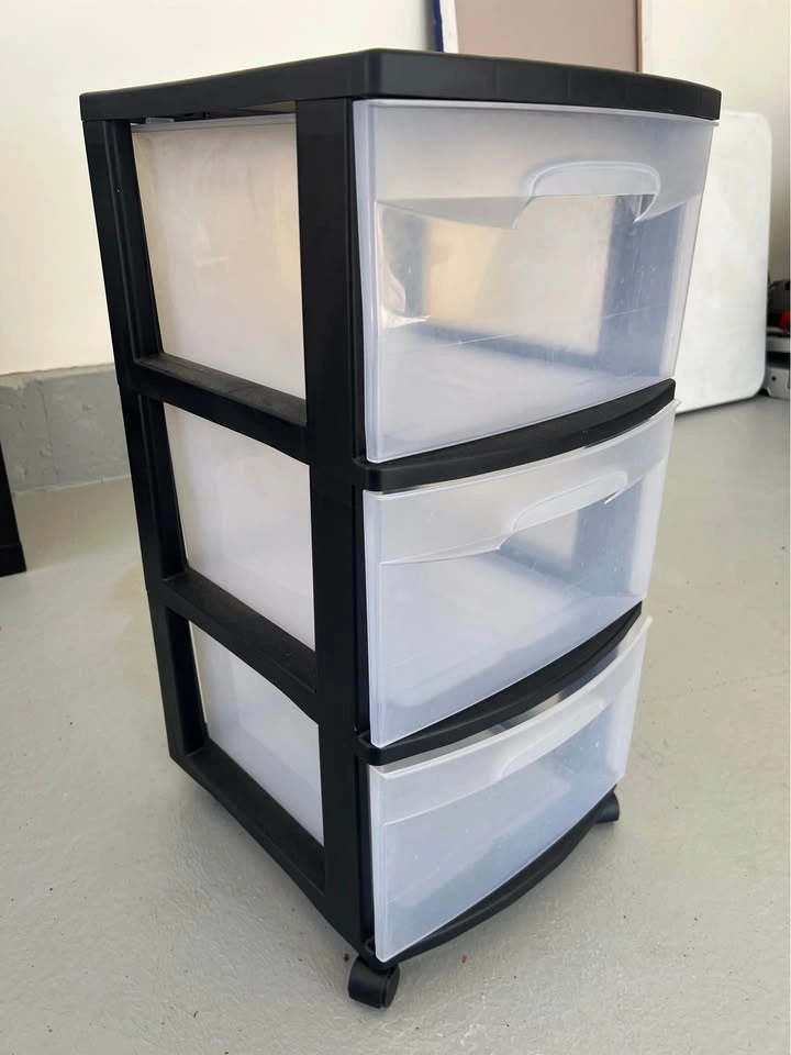 Drawer Tower, 3-Tier Clear Plastic Storage Organizer - photo 4