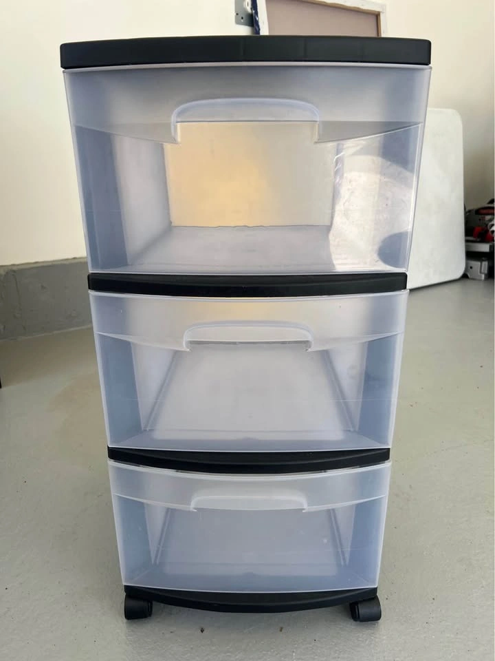 Drawer Tower, 3-Tier Clear Plastic Storage Organizer - photo 5