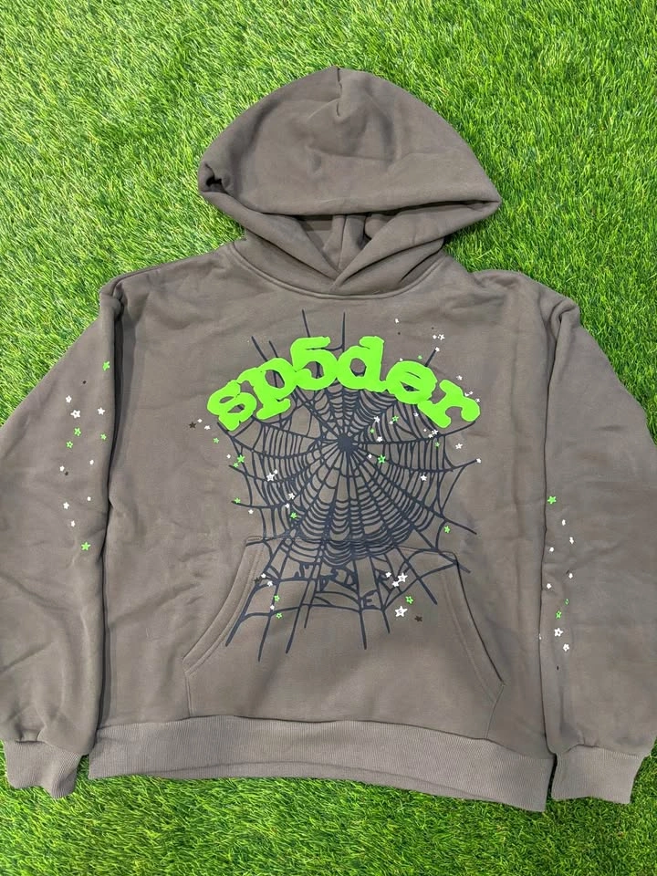 Sp5der Slate Grey Hoodie - Medium