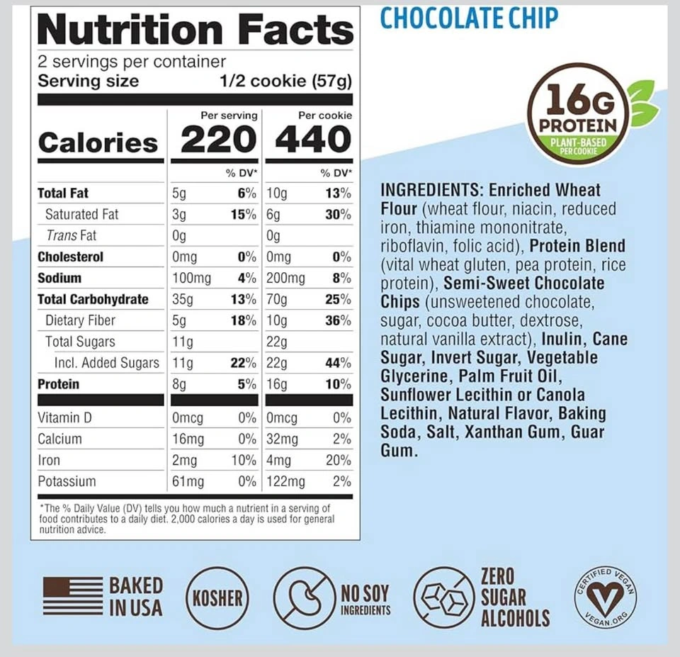 Lenny & Larry's Complete Cookie Chocolate Chip 12 Count - photo 4