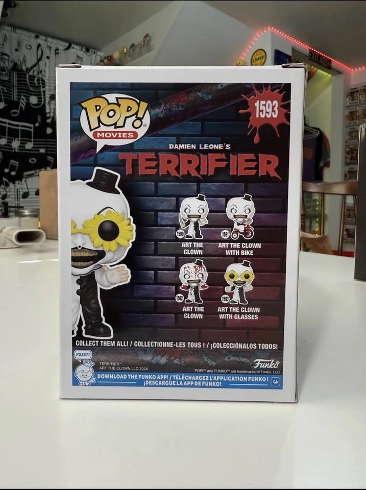 Funko Pop Movies Terrifier Art the Clown w/ Glasses #1593 - photo 3