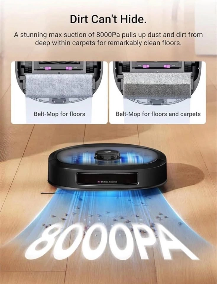 BRAND NEW Eureka J20 Robot Vacuum and Mop Self Emptying 8000Pa - photo 2