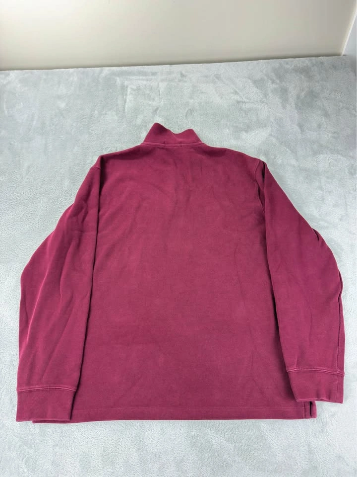 Polo Ralph Lauren Men's XL Red 1/4 Zip Cotton Sweater - photo 5