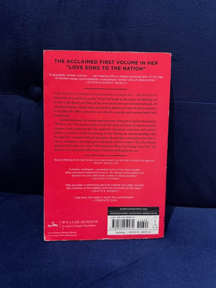 All About Love - Bell Hooks (paperback) - photo 2