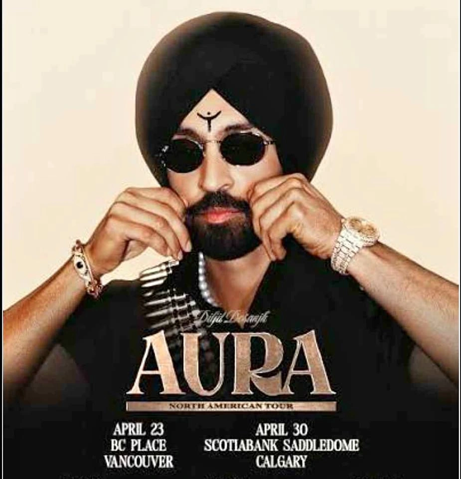 Diljit Dosanjh Vancouver Aura Tour 2026 FLOOR Seats