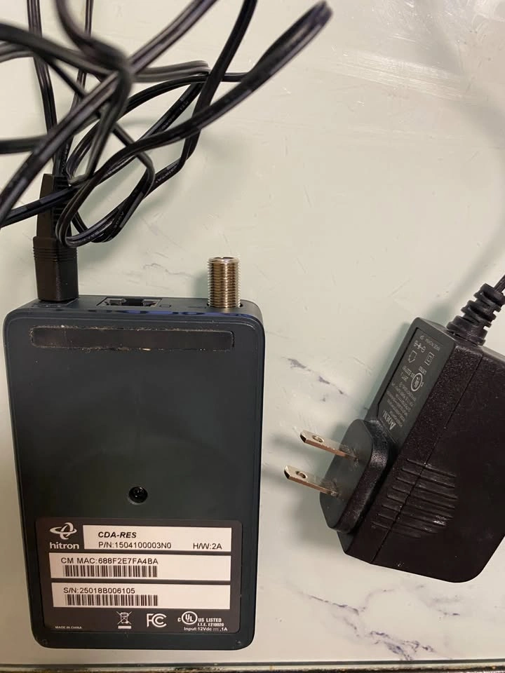 Hitron CDA-RES Cable Modem with Power Adapter - photo 2