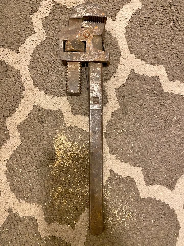 Vintage Heavy-Duty Pipe Wrench