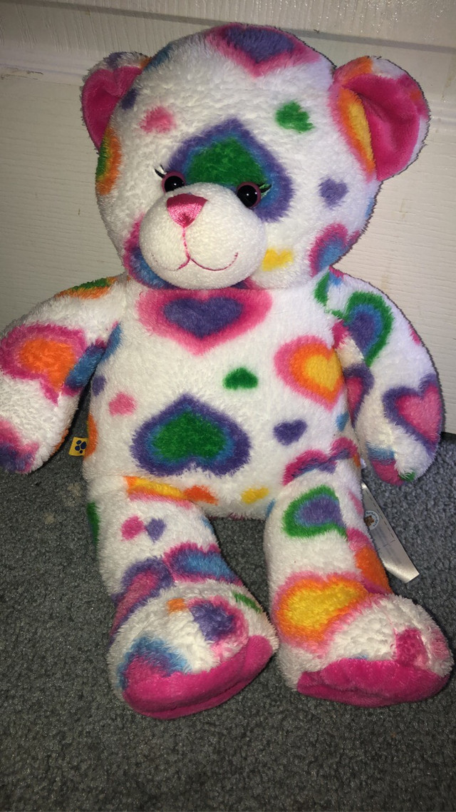 Rainbow heart build a bear