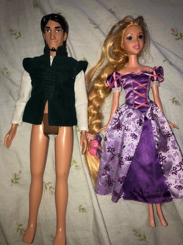 Disney Tangled Rapunzel and Flynn Ryder dolls
