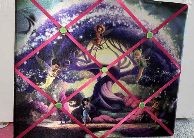 Disney pixie hollow tinkerbell wall memo board