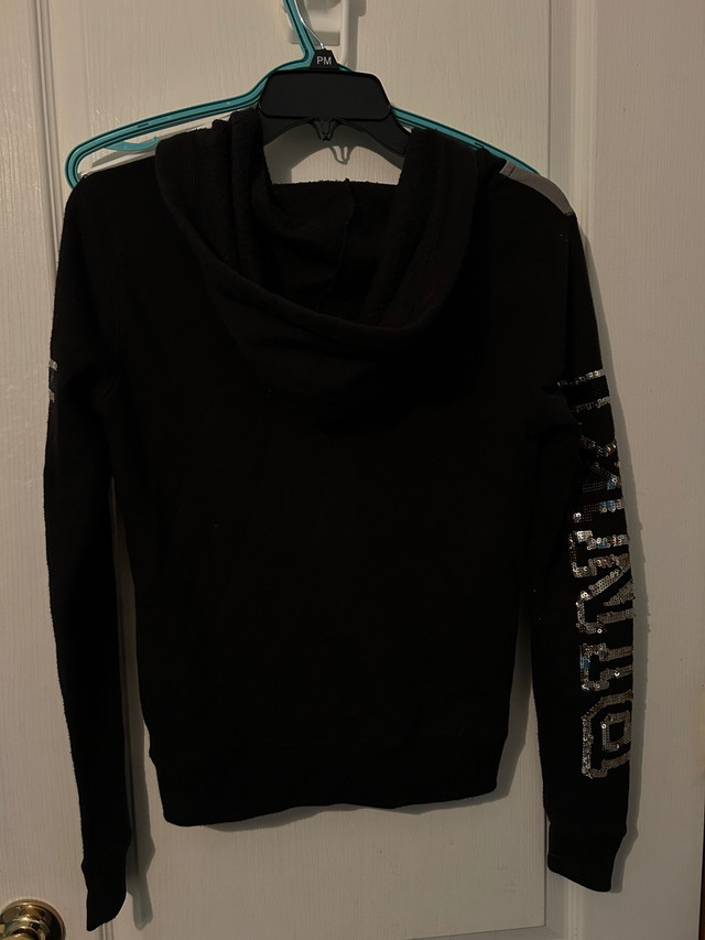 Victoria’s Secret pink golden palm tree black sweater - photo 5
